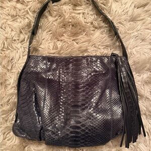 Vintage Midnight Blue Shoulder Bag